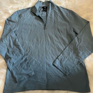 Calvin Klein Blue Quarter-Zip Pullover